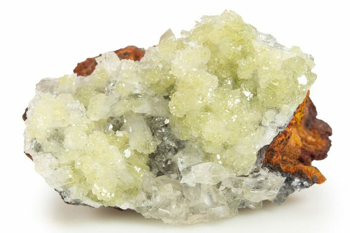 Sparkling Adamite Crystals on Matrix - Ojuela Mine, Mexico #327092